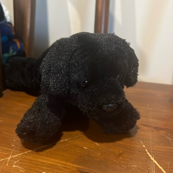 Aurora World Black Lab Puppy Dog Plush 8" Stuffed Animal Toy - Picture 2 of 5